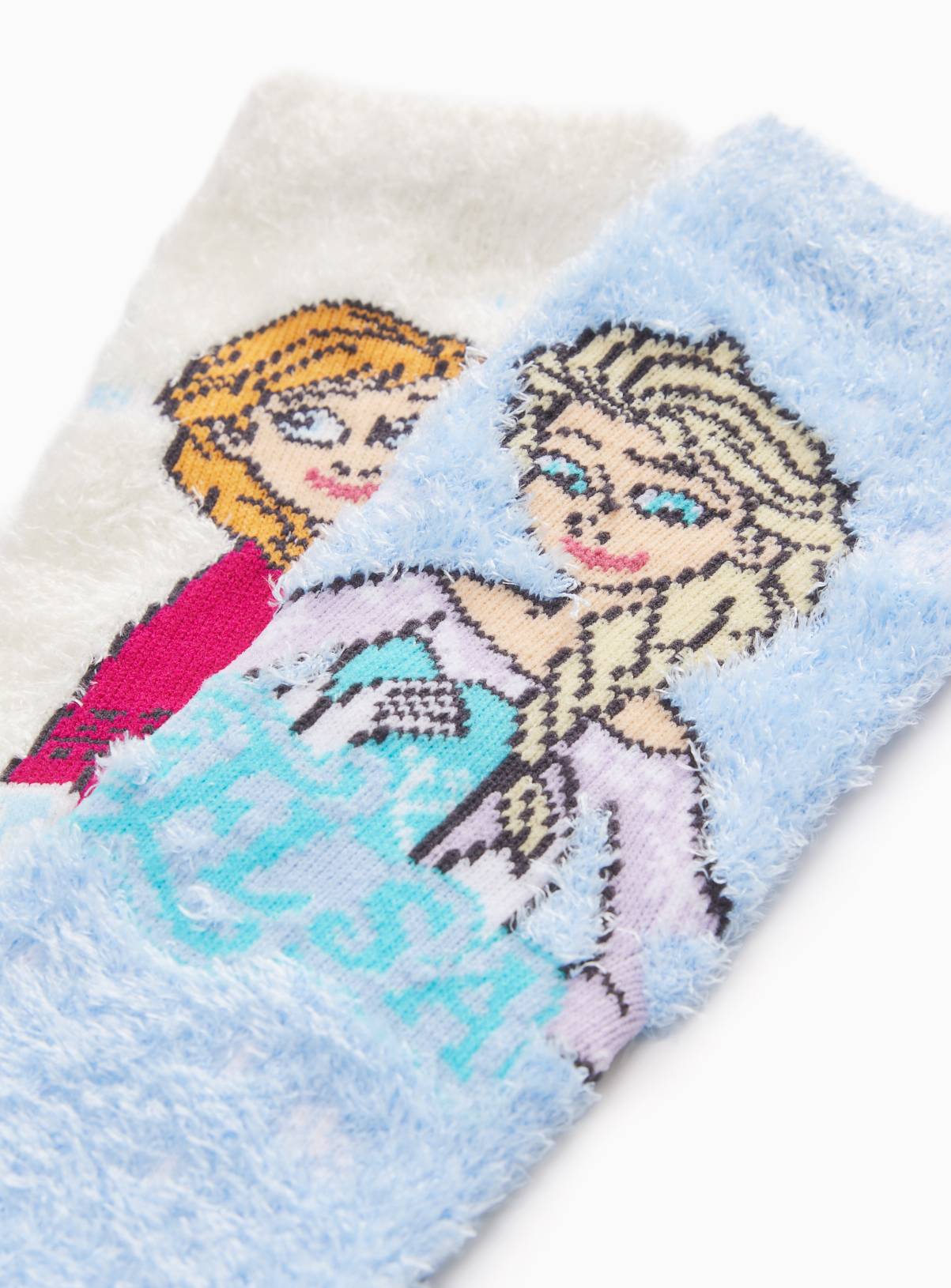 Disney Frozen Anna & Elsa Cosy Socks 2-Pack 6-8.5 Infant - Image 2